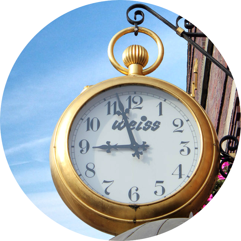 Goldene Uhr von Weiss